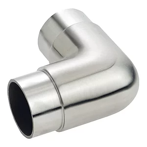 CROSO Rundbogen 90° kurz, für Rohr ø 42,4 x 2,0 mm, Edelstahl geschliffen V2A