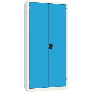 Flügeltürschrank 1950x930x400 mm RAL 7035 lichtgrau/5012 lichtblau