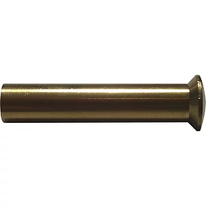 Hülsenmutter Linsenkopf mit Schlitz M4 x 25 Messing blank
