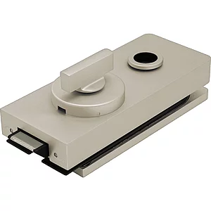 Schloss Studio 1121 WC m. Riegelolive, Glas 8 mm, Alu Edelstahl-Effekt (10.154)