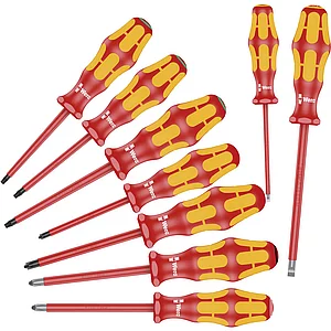 WERA Schraubendreher-Satz Kraftform Plus 160i/162i/167i/9 VDE 9-teilig