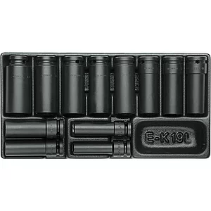 GEDORE Satz Kraft Schrauber Einsätze 1/2"1500 ES-K19L in 1/3 ES-Modul 12-tlg