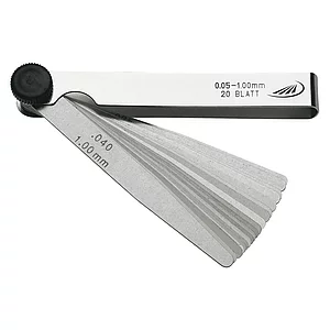 HELIOS PREISSER Fühlerlehre Messbereich 0,05-0,50 mm Blattlänge 100 mm 8 Blatt