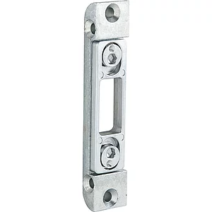 KFV Schließteil f.Bolzenverrieg. zu AS2300 Falz 4mm,Stulp 16mm,verzinkt silber