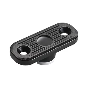 Stangenführung f. Holztüren C= 20 x 50 mm, schwarz beschichtet