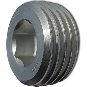 DIN906 M30x2 Edelstahl A2 Verschlussschraube kegeliges Rohrgewinde mit ISK