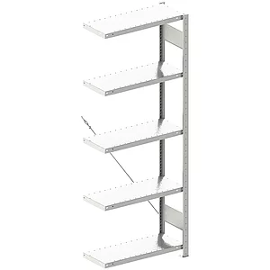 META Steck-Anbauregal 2000 x 750 x 300 mm 5 Fachböden 150 kg