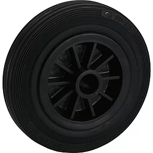 DÖRNER + HELMER Rad Vollgummi 160 mm Kunststofffelge 120 kg