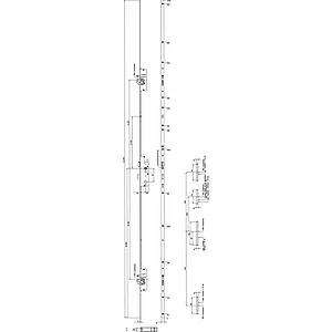 KFV Mehrfachverriegelungsschloss BS 2600 F16 B298, DM 65, Stulp 16mm, verzinkt