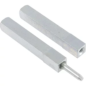 Drückerstift GEOS 247V geteilt, LI 60 x LA 60, VK: 8,5/9/8,5 mm, Stahl verzinkt