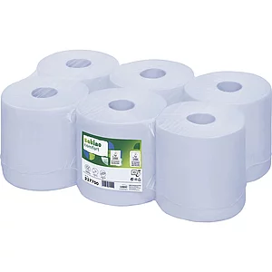 Papierhandtuch-Rolle blau 200 mm 2-lagig Packungsinhalt 6 Rollen
