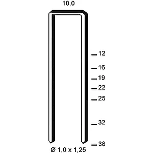 ALSAFIX Klammern Type G 25 mm aus Stahldraht verzinkt (2600 Stück)