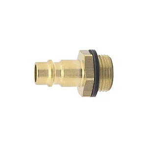 Euro Druckluft Stecknippel aus Messing mit Außengewinde 1/2"