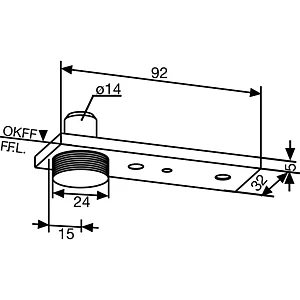 Bodenlager 01.106, Edelstahl