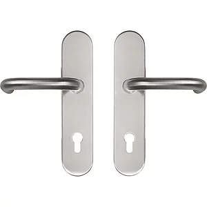 SH-Drückergarnitur HARMONIE - auf Schild PZ88, ohne Kzs., Edelstahl, RC2