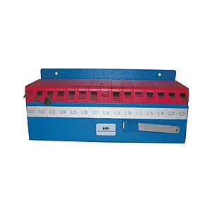 HELIOS PREISSER Fühlerlehrenband-Set Steigung 0.01-0.25 mm im Wandhalter