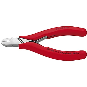 KNIPEX Elektronik-Seitenschneider 7701 DIN 9654 rund, kleine Facette, L=115 mm