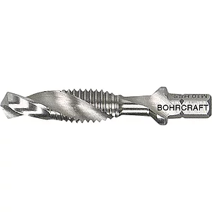 BOHRCRAFT Maschinen-Kombi-Gewindebohrer HSS G M10 SPLIT POINT 1/4" 6-kant Schaft