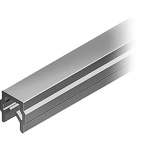 FATH Abdeck- und Einfassprofil schwarz 2000 mm Nut 5