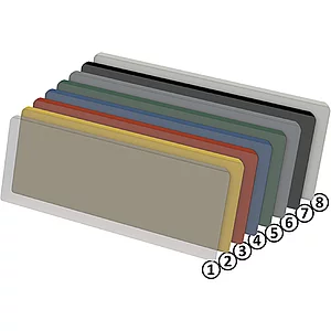 FATH Kanban Hülle oben offen 200 x 67mm gelb