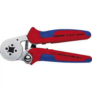 KNIPEX Crimpzange selbsteinstellend Seiteneinführung 0,08-10/16 mm², L=180 mm