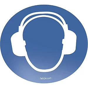 FATH Bodenschild Gehörschutz tragen 450mm