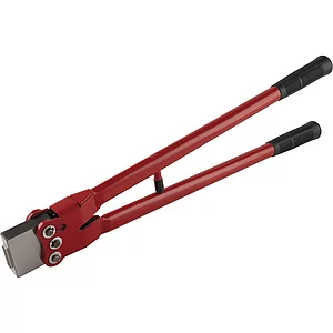 HALCÖ Schließblechzacker, Stahl rot lackiert