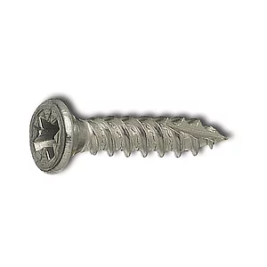 Spanplattenschraube Senkkopf 4.0x 20 Vollgewinde Doppelganggewinde verzinkt-blau