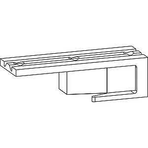 GU HS Dämpfer für Führungsschiene oben P1850 silber