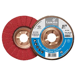 LUKAS Schleiflamellenteller SLTT Ceramic ø 125 mm Korn 40