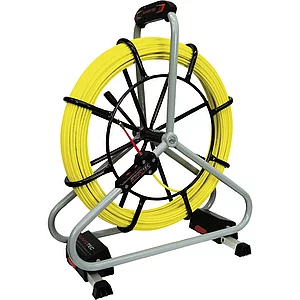 RUNPOTEC Glasfaserstab auf Stahlhaspel Ø 6 mm Länge 80 m