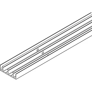 VITRIS Atrivant 80 Bodenlaufschiene 3-bahnig Alu Silber L=6000 mm