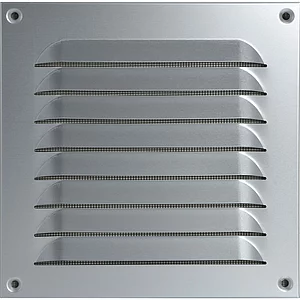 UPMANN Wetterschutzgitter aufschraubbar eckig 200x200 mm Alu silber