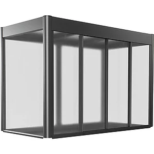 BIOHORT Gewächshausaufsatz Florentina Maxi 2 x 1 dunkelgrau