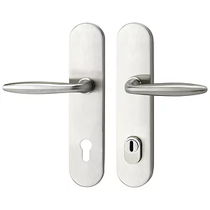 SH-Drückergarnitur VERONESE -auf Schild PZ88, mit Kzs., Edelstahl