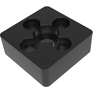 FATH Fussplatte verschraubbar 40 x 40 mm schwarz M10