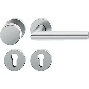 FSB Objekt Wechselgarnitur 72 1076 AGL auf Rosette PZ, rechts, Edelstahl matt
