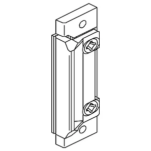 GU Austauschstück für Rollenfalle Secury, Eurofalz 20 x 8 mm, Stahl verzinkt