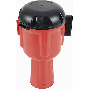 Gurtabroller rot/weiß gestreift, Gurtlänge 9 m