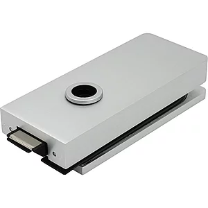 Schloss Studio 1121 unversperrbar, Glas 8 mm, Alu silber eloxiert (10.149)