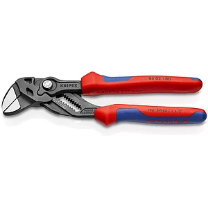 KNIPEX Zangenschlüssel 8602 SW-40 mm, 15 Positionen, 2K-Griff, schwarz, L=180 mm