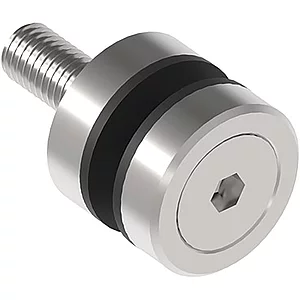 Glaspunkthalter für 8 - 18 mm Glas, sichtbar geschraubt, ø 30 mm, Edelstahl V2A