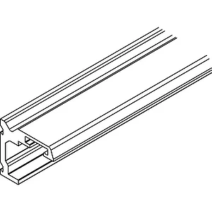 HAWA-Junior 40 Holz Winkelprofil Wandmontage auf Maß Türstärke bis 42mm silber