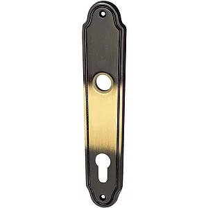 MARCHESI Langschild KÖLN/LÖFFELFORM - PZ 88, Messing patiniert