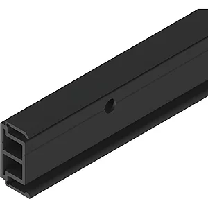 SOLIDO 100 Abstandsprofil 15 mm seitlich gebohrt L=2200 mm schwarz matt