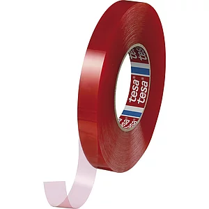 TESA doppelseitiges PET Klebeband 4965 transparent, 38mm x 50 Meter