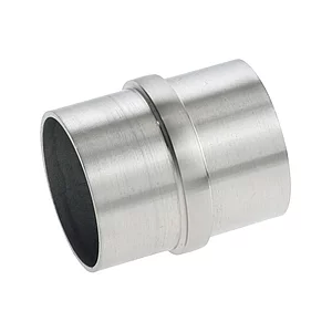 CROSO Verbindungsmuffe für Rundrohr ø 33,7 x 2,0 mm, Edelstahl geschliffen V2A