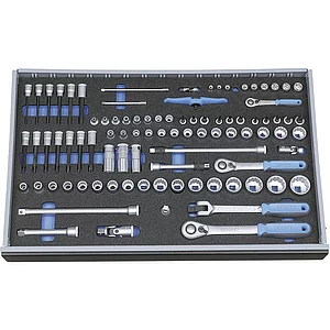 GEDORE Steckschlüssel-Satz 1/4", 3/8", 1/2" 2005 CT4-U-20 in 4/4 CT-Modul 89-tlg