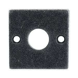 HALCÖ Rosette HALL & SÖLL - WC, 52 x 52 mm, verzinkt schwarz passiviert