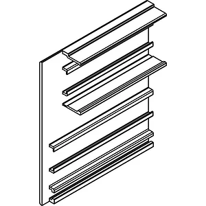 HAWA-Junior 80/100 Z Abdeckkappe Clipblende 66 mm links silber